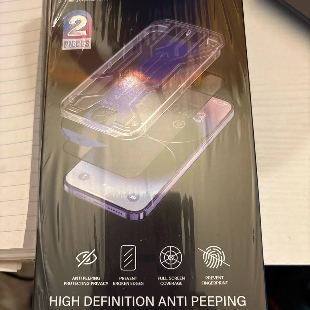 Privacy Screen Protector for Smartphones - Black